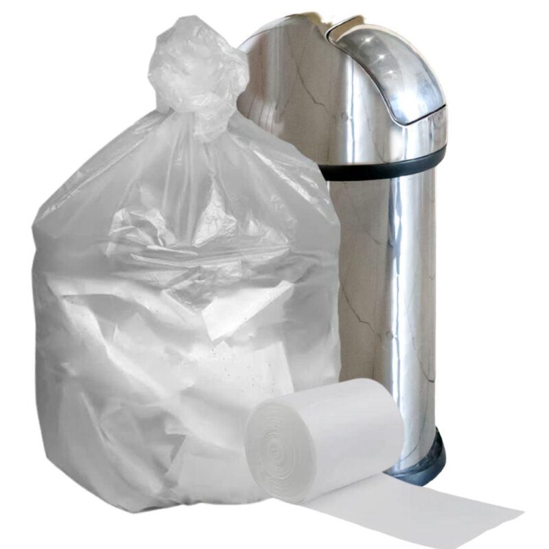Plasticplace 40-45 Gallon High Density Trash Bags, 250 Count, Clear