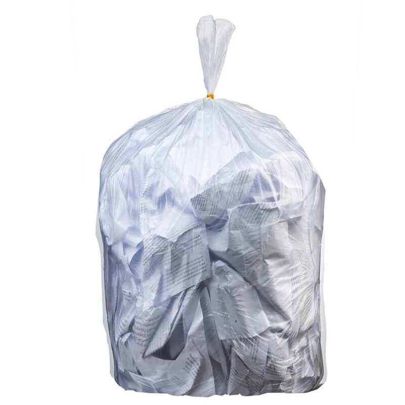 Plasticplace 40-45 Gallon High Density Trash Bags, 250 Count, Clear - Image 2
