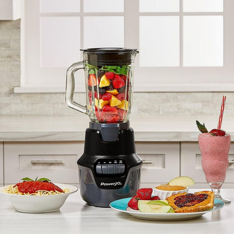 PowerXLa c Boost Blender Plusa c 4 Speed, 800 Watts, 48-oz Glass Jar, Black - Image 5