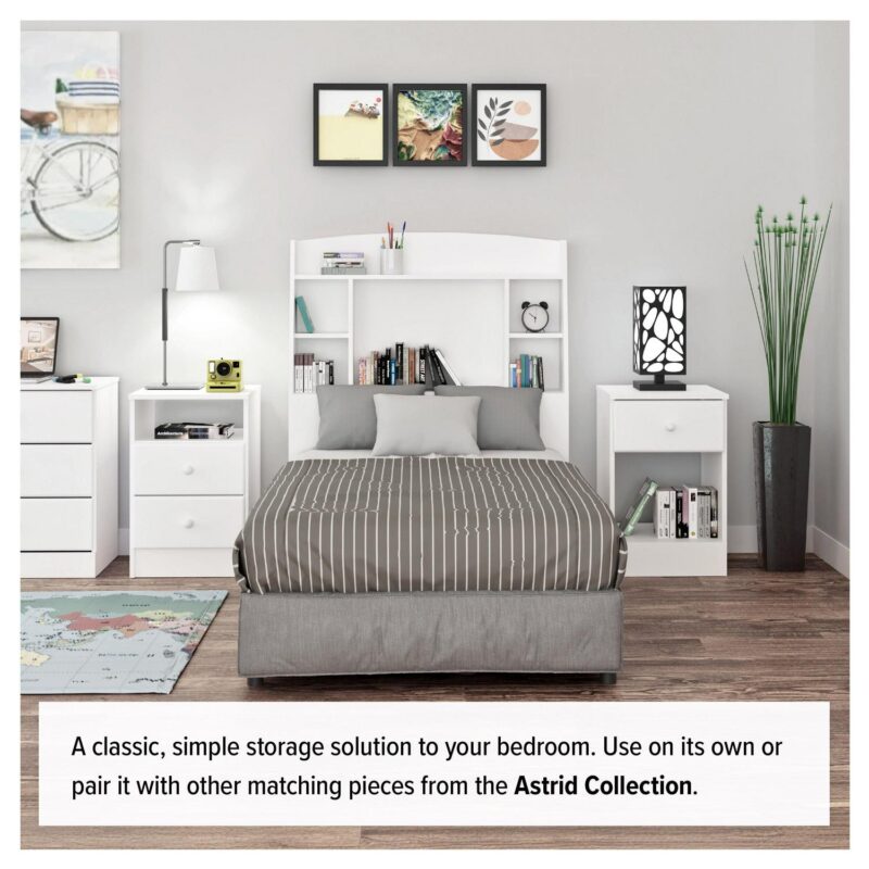 Prepac Astrid Tall White Dresser: 16.5 D x 19.75 W x 50 H, 6-Drawer Chest for Bedroom by Prepac - Perfect Chest of Drawers for Ample Storage - Image 8