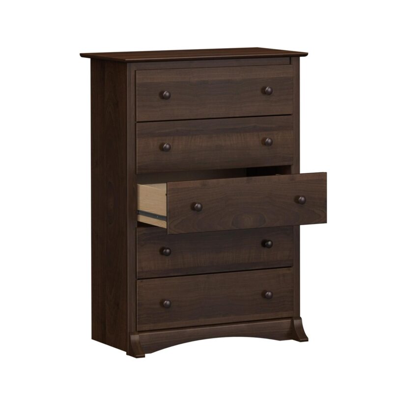 Prepac Fremont Espresso 5-Drawer Chest Dresser for Bedroom for Kids and Adults, 17.75 Dx31.5 Wx44.75 H - Image 12
