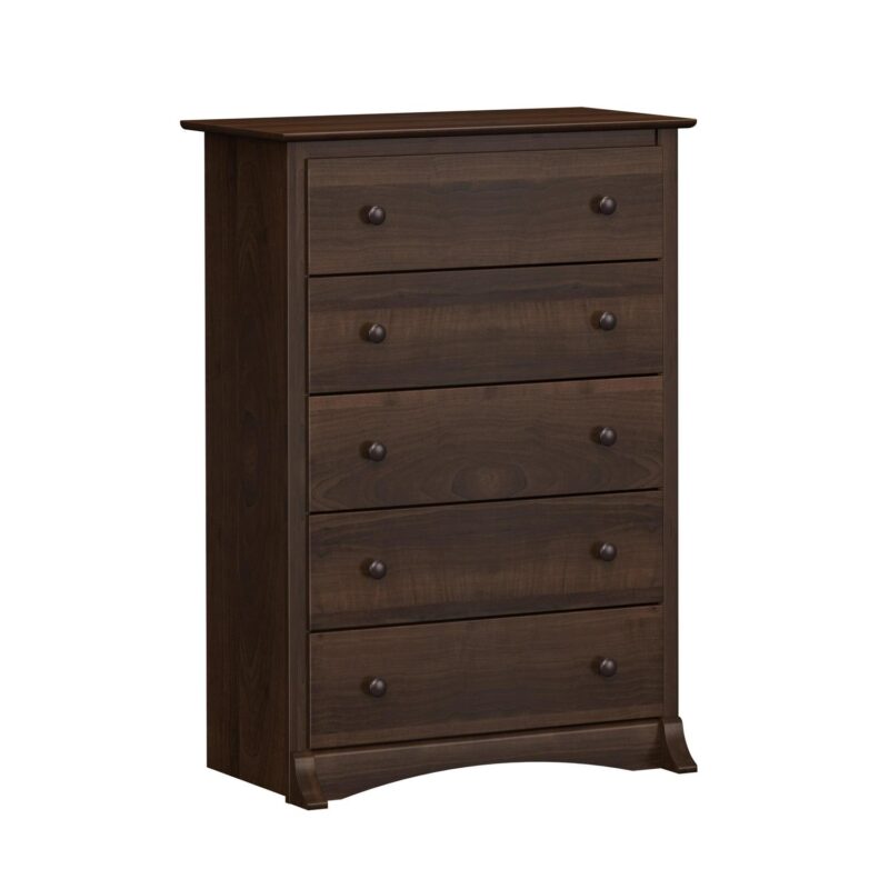 Prepac Fremont Espresso 5-Drawer Chest Dresser for Bedroom for Kids and Adults, 17.75 Dx31.5 Wx44.75 H