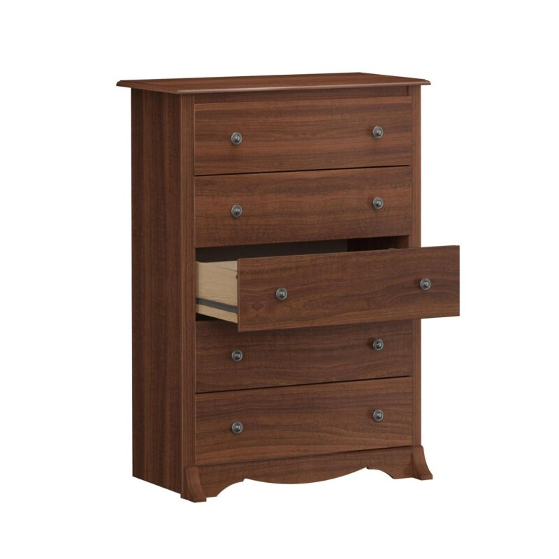 Prepac Monterey Transitional 5-Drawer Dresser, Cherry - Image 11
