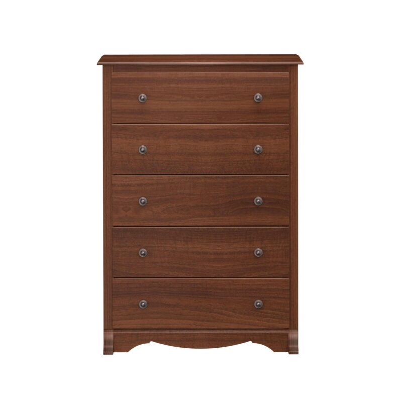Prepac Monterey Transitional 5-Drawer Dresser, Cherry - Image 10