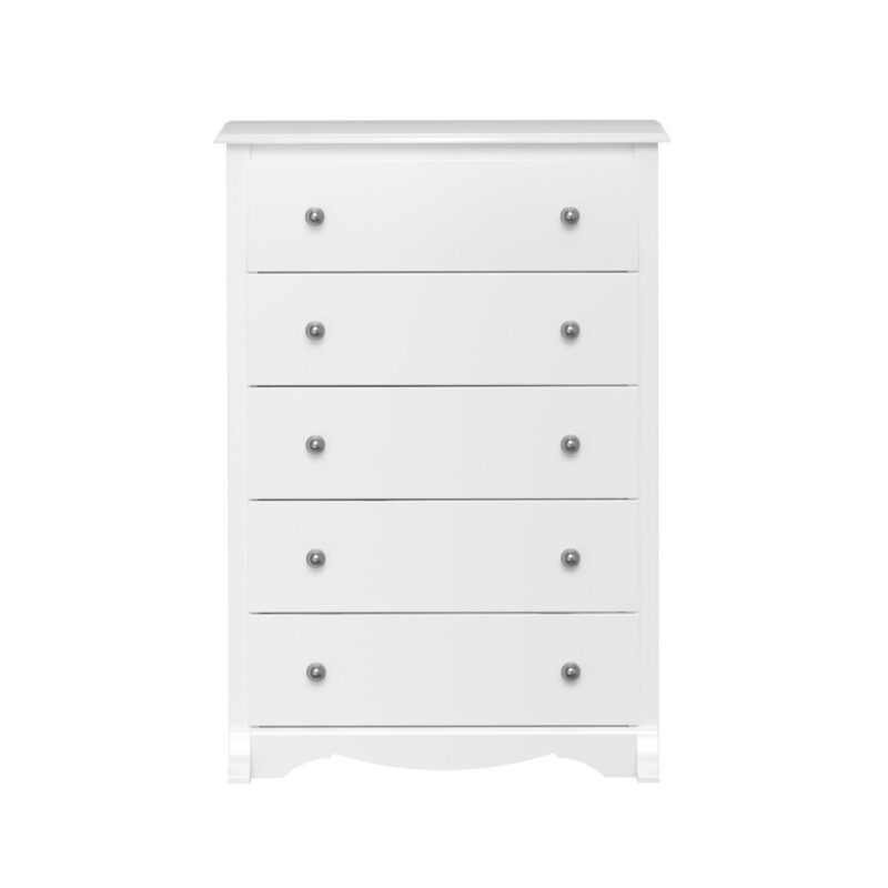 Prepac Sonoma Superior 5-Drawer Chest for Bedroom - Spacious and Stylish Chest of Drawers, Measuring 17.75 D x 31.5 W x 44.75 H, In White Finish - Image 2