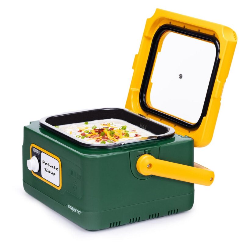 Presto 8-Quart Nomad Traveling Slow Cooker, Green/Gold - Image 10