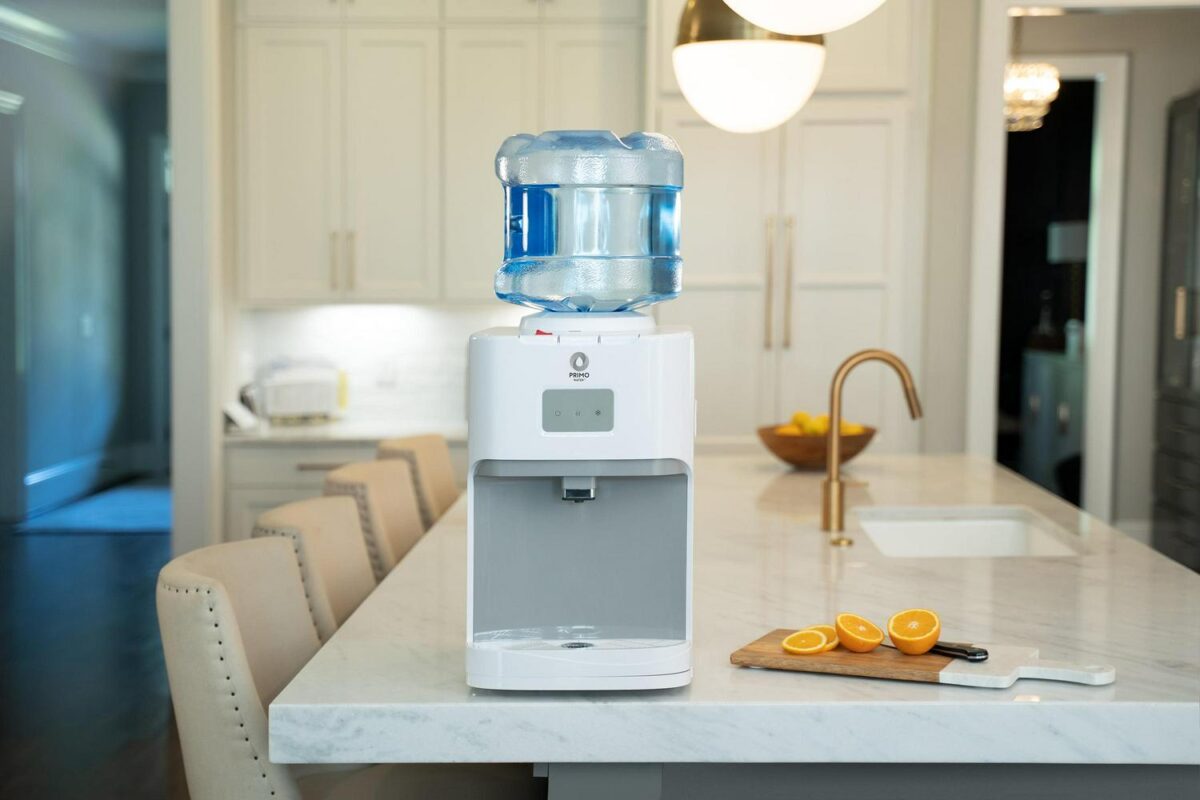 PrimoA Water Deluxe Countertop Water Dispenser Top Loading, Hot/Cold/Cool Temp, 20 inches tall, White - Image 2