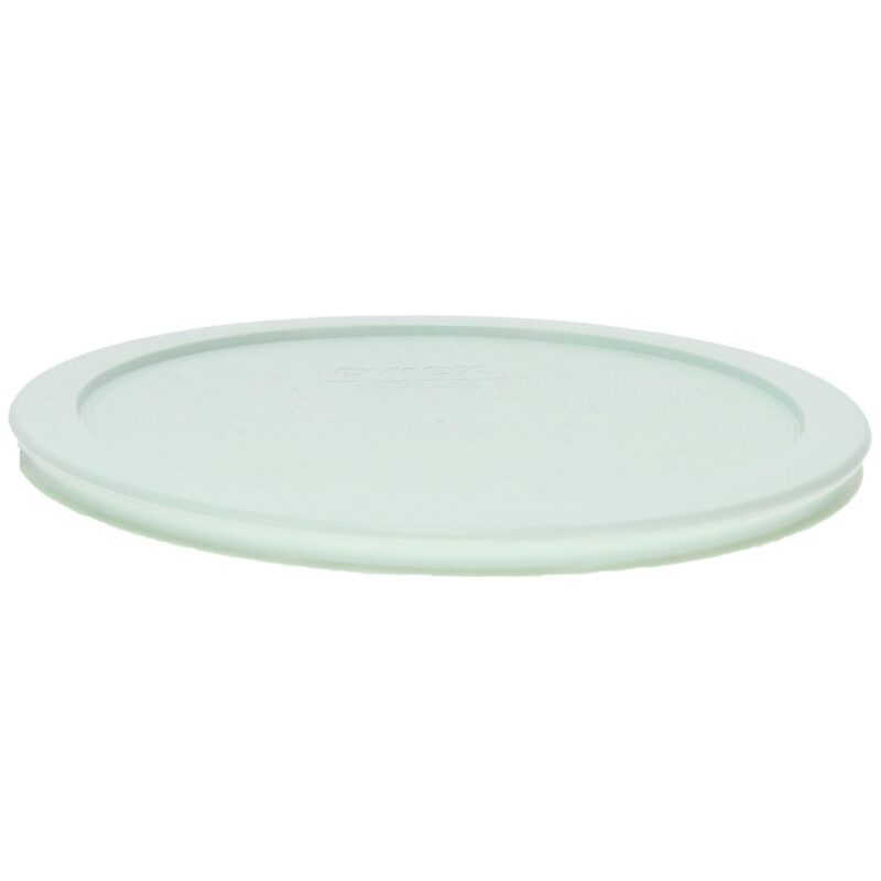 Pyrex (4) 7203 7-Cup Glass Food Storage Bowls and (4) 7402-PC Sage Green Plastic Lids - Image 2