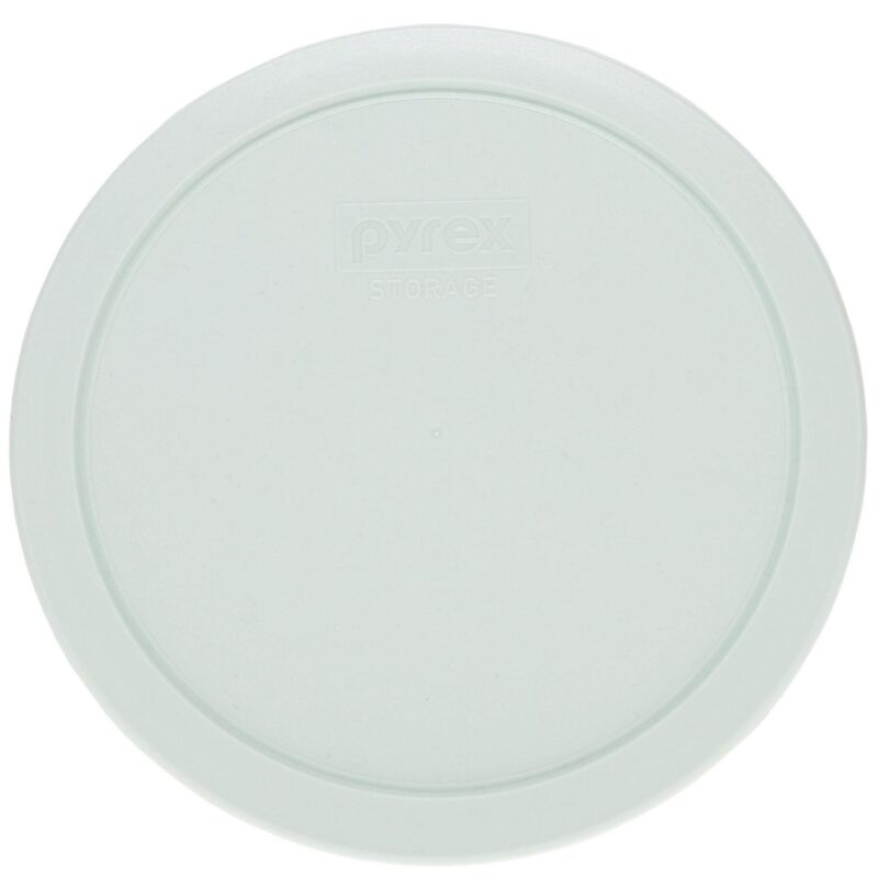 Pyrex (4) 7203 7-Cup Glass Food Storage Bowls and (4) 7402-PC Sage Green Plastic Lids - Image 3
