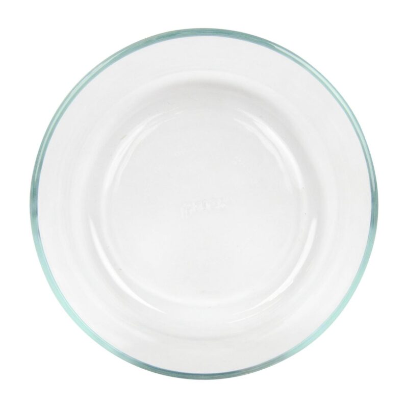 Pyrex (4) 7203 7-Cup Glass Food Storage Bowls and (4) 7402-PC Loring Pink Plastic Lids - Image 3