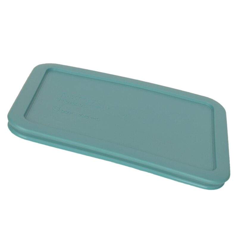 Pyrex 7210 3-Cup Glass Storage Dish w/ 7210-PC Plastic Turquoise Lid (6-Pack) - Image 6