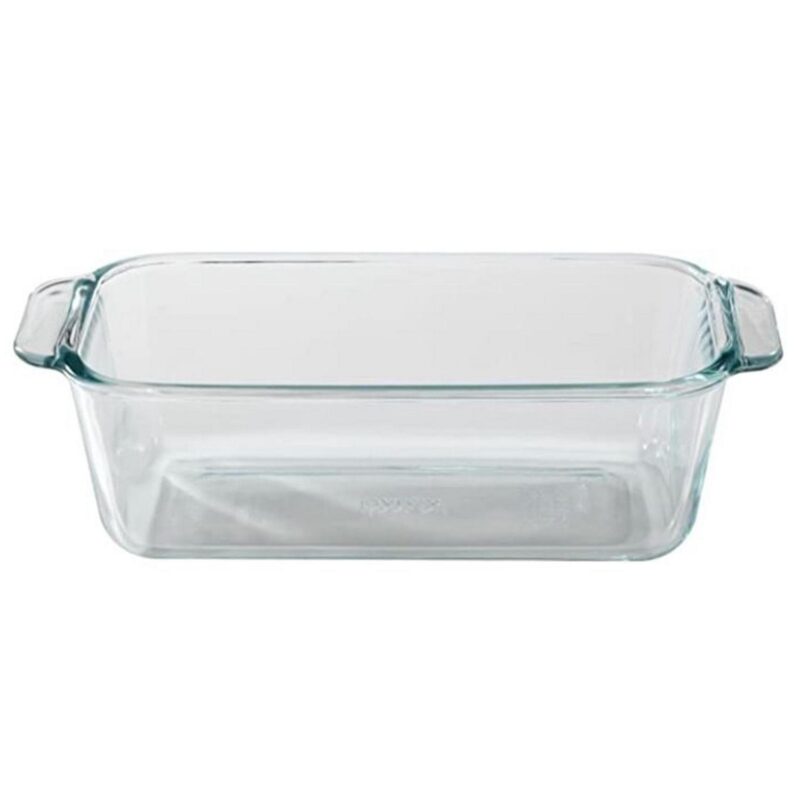 Pyrex Basics 1.5 qt Clear Glass Loaf Food Storage Baking Dish (4-Pack) - Image 3