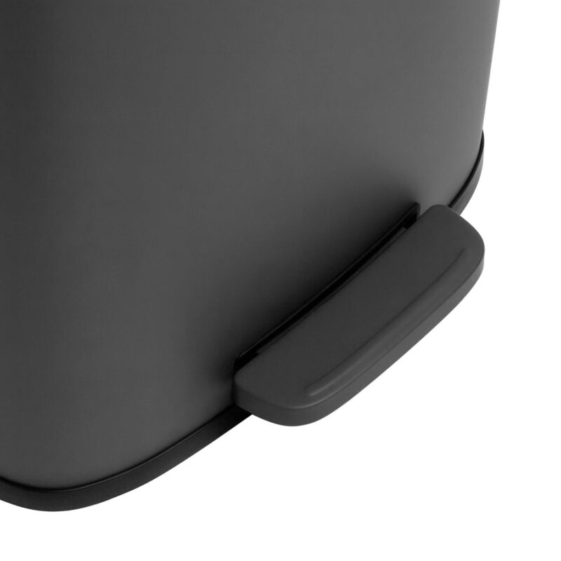 Qualiazero 13.2 Gallon and 3.2 Gallon Trash Can Combo, Rectangular Shape Step Can Combo - Matte Gray - Image 7