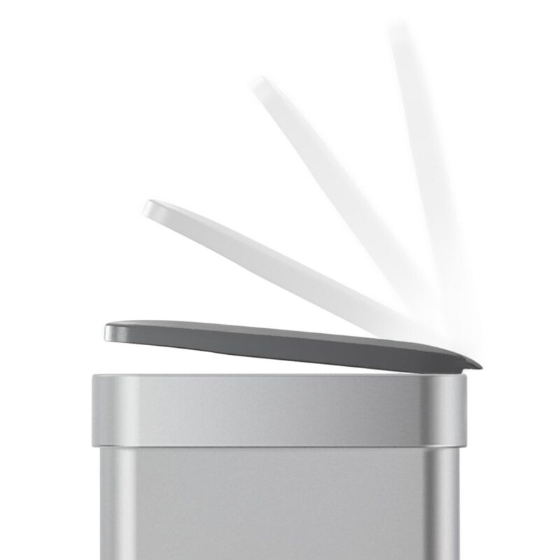 Qualiazero 16 Gallon Trash Can, 8 Gallon Dual Compartment Step On Kitchen Trash Can, Stainless Steel - Image 8