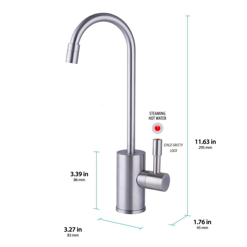 Ready Hot 41-RH-300-F570-BN Digital Kitchen Hot Water Dispenser with Brushed Nickel Single Handle Faucet 1300W - Image 5