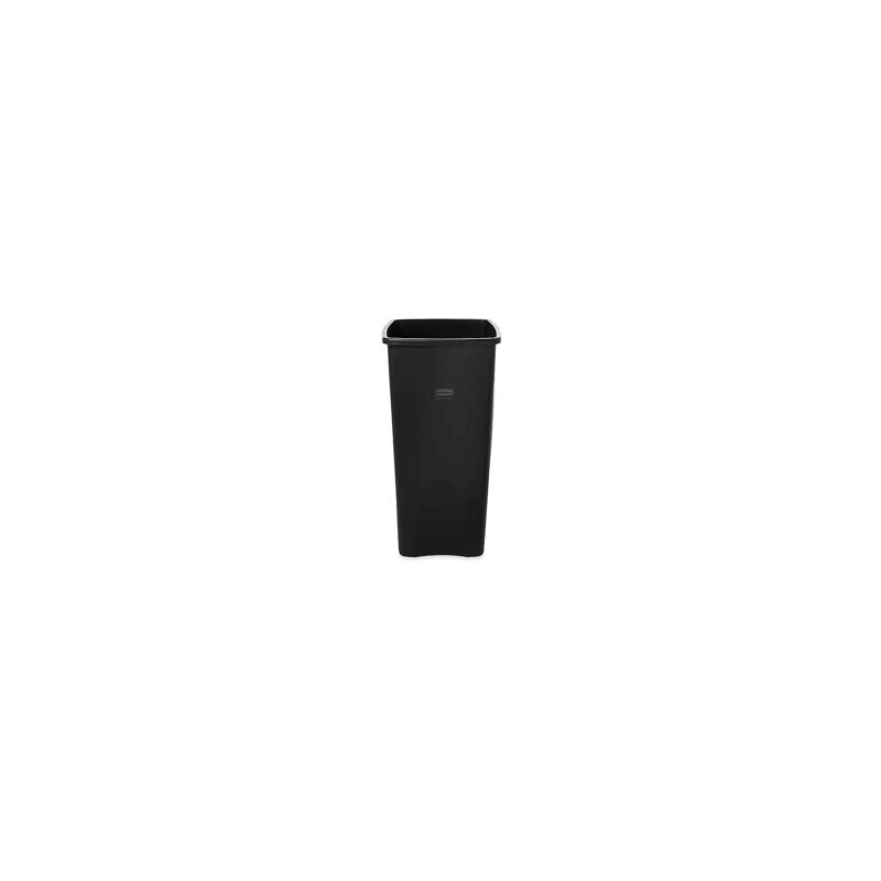 Rubbermaid Commercial 356988BK Untouchable Waste Container, Square, Plastic, 23 gal, Black - Image 2