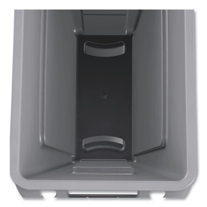 Rubbermaid Commercial Slim Jim with Venting Channels, 23 gal, Plastic, Gray - Image 6