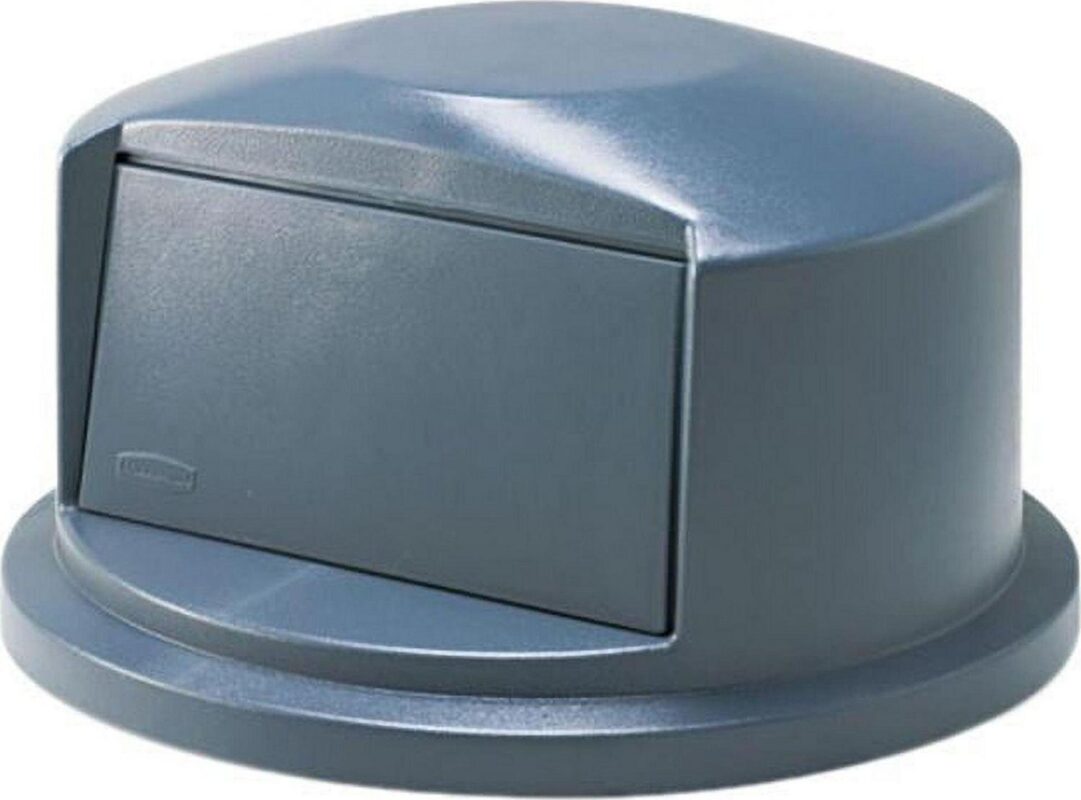 Rubbermaid Commercial 263788GY Brute Dome Top Swing Door Lid for 32-Gallon Waste Containers, Plastic, Gray