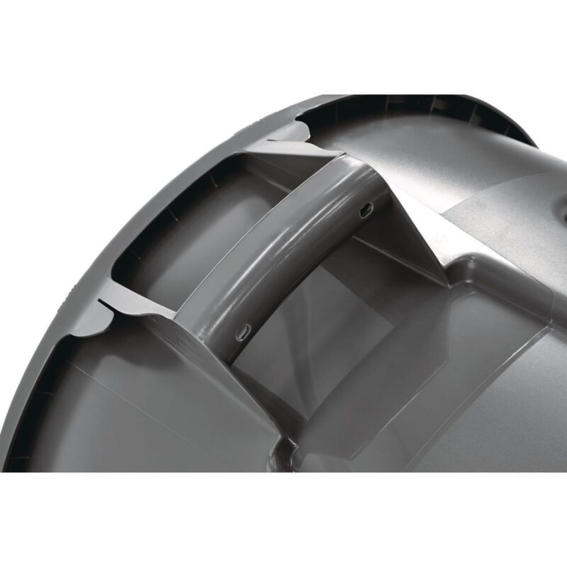 Rubbermaid Commercial Vented Round Brute Container, 32 gal, Plastic, Gray - Image 8