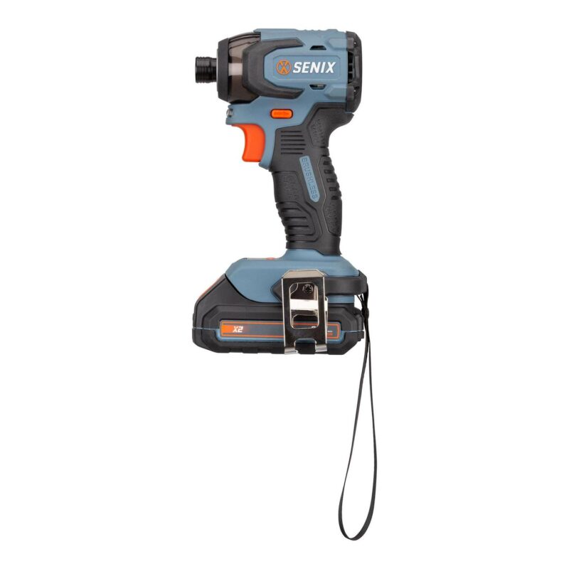 SENIX 20 Volt Max* 2-Tool Cordless Brushless Combo Kit, 1/2-Inch Drill Driver and 1/4-Inch Impact Driver (2 x Batteries, 1 x Charger and Soft Bag Included) S2K2B2-01 - Image 2