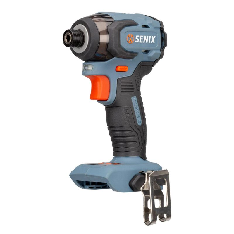 SENIX 20 Volt Max* 2-Piece Cordless Brushless Combo Kit, 1/2-Inch Hammer Drill Driver and 1/4-Inch Impact Driver (2 x Batteries, 1 x Charger and Soft Bag Included) S2K2B2-02 - Image 9