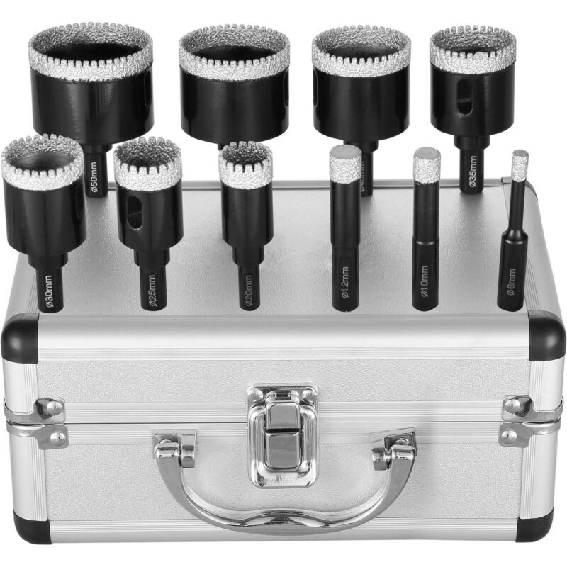 SKYSHALO 10 PCS Diamond Core Drill Bit Set Hole Saw 6/10/12/20/25/30/35/40/45/50mm - Image 9