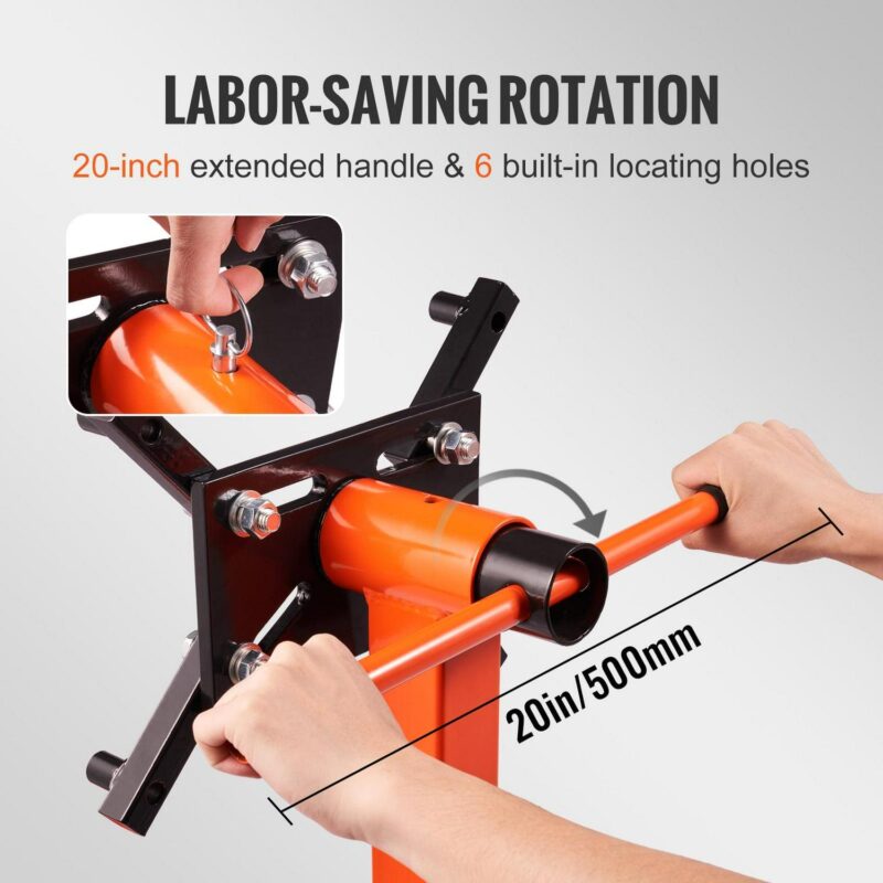 SKYSHALO 1500lbs Engine Stand Folding Motor Hoist Dolly w/ Adjustable Mounting Head - Image 6