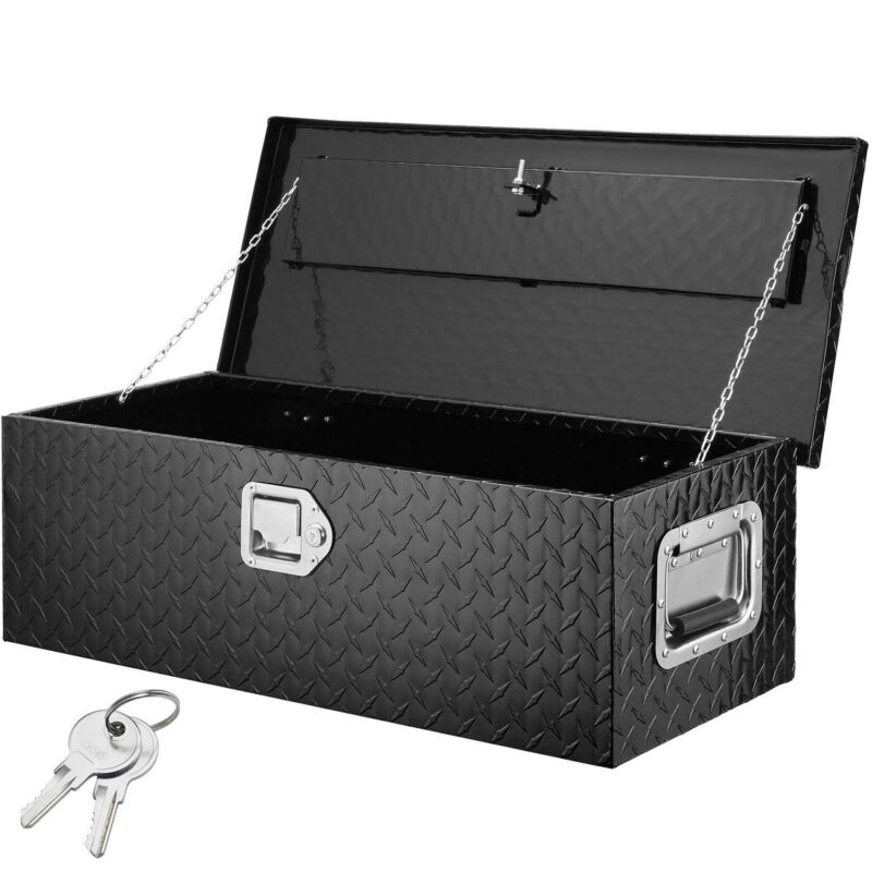 SKYSHALO 30 x13 x9.6  Heavy Duty Aluminum Bar Tool Box for Pickup Truck Bed - Image 4