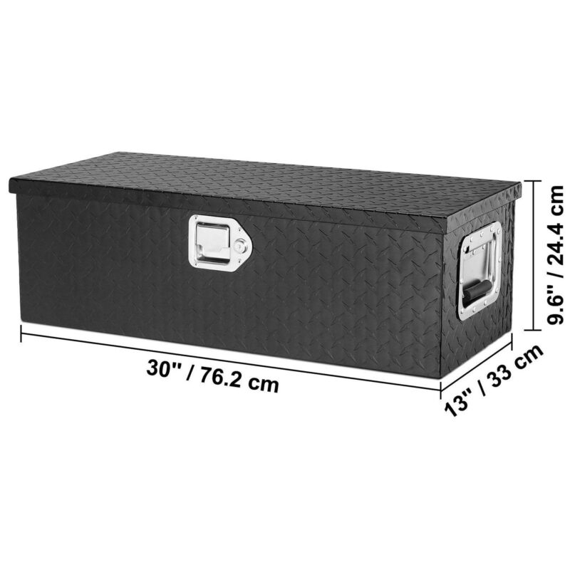 SKYSHALO 30 x13 x9.6  Heavy Duty Aluminum Bar Tool Box for Pickup Truck Bed - Image 6