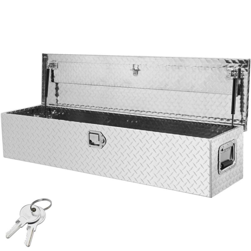 SKYSHALO 48 x15 x15  Heavy Duty Aluminum Strip Tool Box for Pickup Truck Bed - Image 4