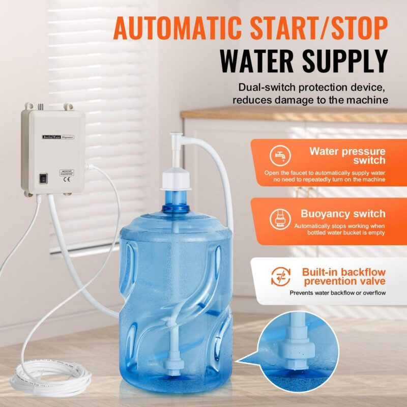 SKYSHALO 5 Gallon Bottled Water Dispenser Pump System Water Dispensing Jug Pump - Image 4