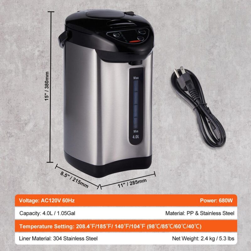 SKYSHALO Instant Hot Water Dispenser 3L/135oz Electric Countertop Water Dispenser - Image 7