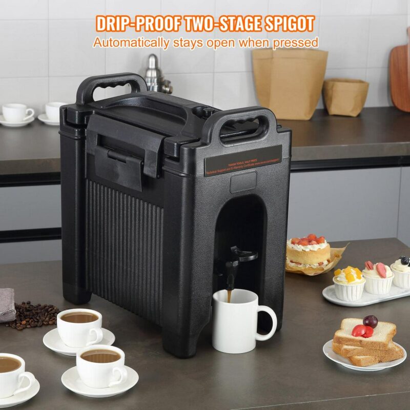 SKYSHALO Insulated Iced and Hot Beverage Server/Dispenser 2.5 Gallon Beverage Carrier Food-Grade LDPE Material - Image 5