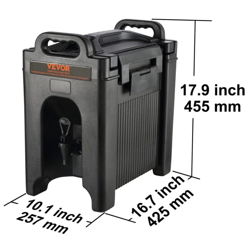 SKYSHALO Insulated Iced and Hot Beverage Server/Dispenser 2.5 Gallon Beverage Carrier Food-Grade LDPE Material - Image 8