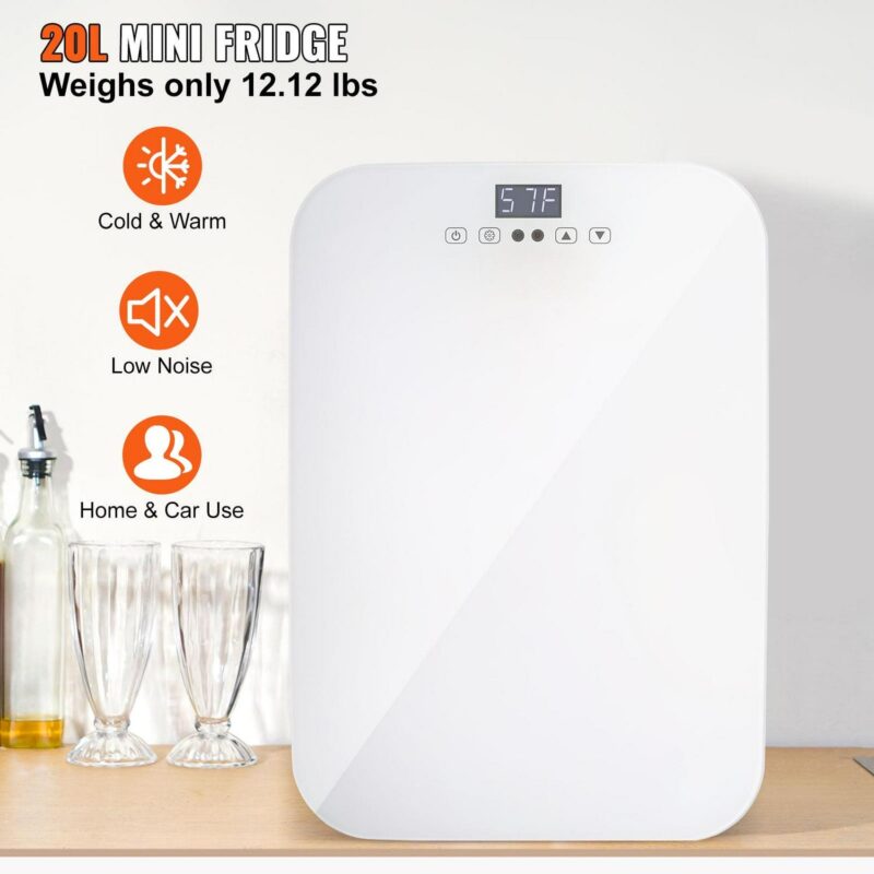 SKYSHALO Mini Refrigerator 20L 22 Cans Skin Care Product Refrigerator AC/DC Mini Cosmetic Makeup Refrigerator - Image 10