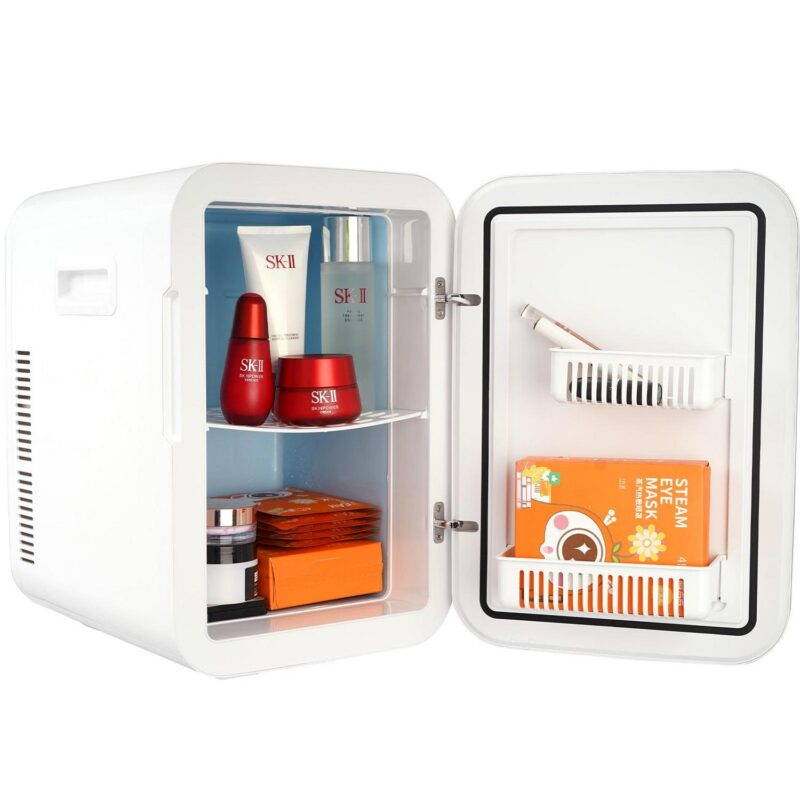 SKYSHALO Mini Refrigerator 20L 22 Cans Skin Care Product Refrigerator AC/DC Mini Cosmetic Makeup Refrigerator - Image 8