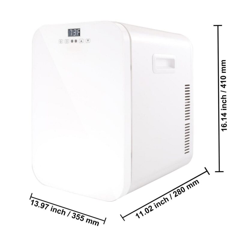 SKYSHALO Mini Refrigerator 20L 22 Cans Skin Care Product Refrigerator AC/DC Mini Cosmetic Makeup Refrigerator - Image 7