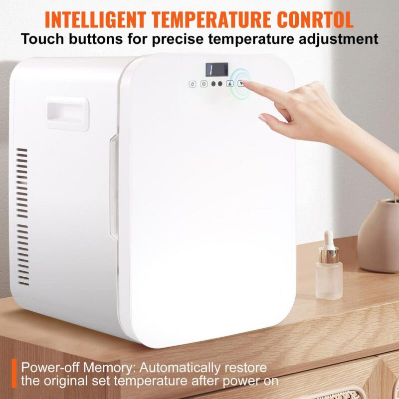 SKYSHALO Mini Refrigerator 20L 22 Cans Skin Care Product Refrigerator AC/DC Mini Cosmetic Makeup Refrigerator - Image 5
