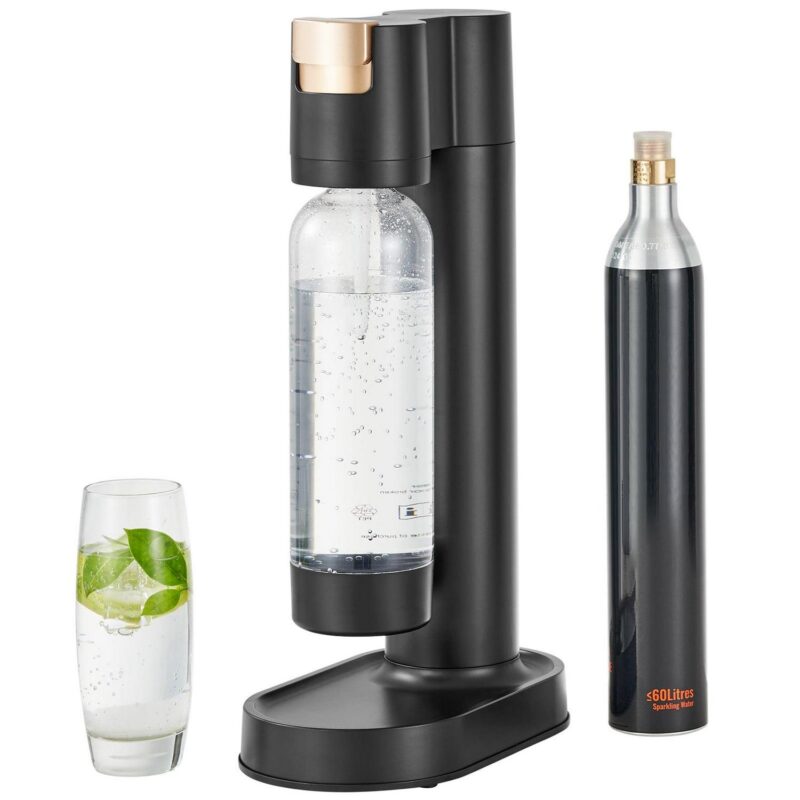 SKYSHALO Soda Water Machine 1 PET Bottle 1 CO2 Cylinder Soda Water Dispenser Black - Image 9
