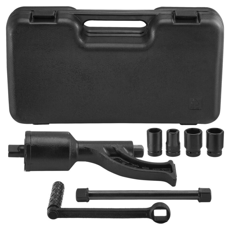 SKYSHALO Torque Wrench, 1  Drive Heavy Duty Torque Multiplier Wrench with 4 Sockets (21-41mm), Drive Lug Nut Wrench/Multiplier Heavy Duty Torque Multiplier Wrench Set, 1:64 6,800N.m Lug Nut Remover