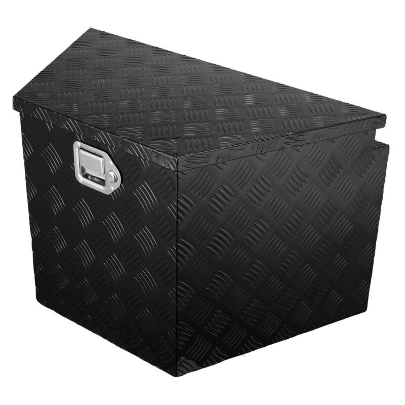 SKYSHALO Trailer Tongue Tool Storage Box 29x16.2x18 inch Aluminum Alloy + Lock Keys