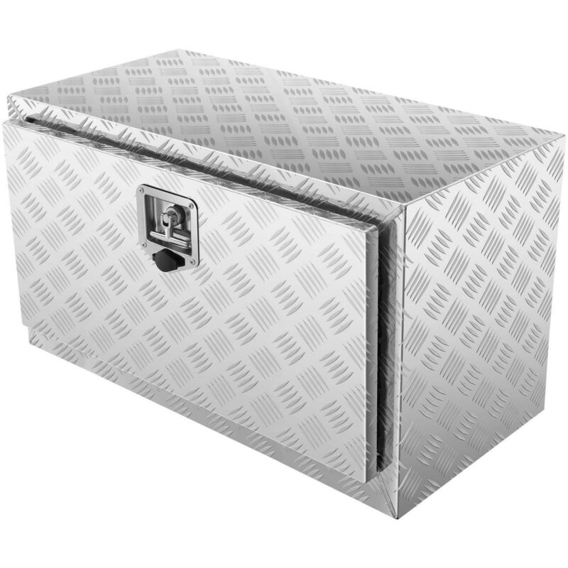 SKYSHALO Underbody Aluminum Truck Tool Box 30  x 14  x 16  Trailer RV Tool Storage