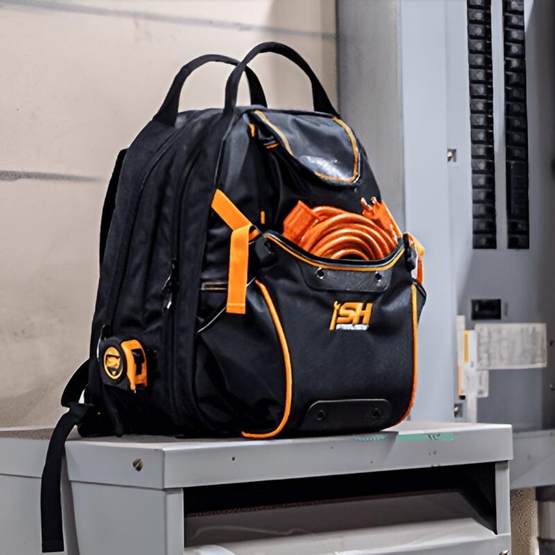 STEELHEAD 48-Pocket Heavy-Duty Tool Backpack, Padded Back Support, Reinforced Bottom, Rubber Feet, Perfect for Electricians, Plumbers, Contractors, HVAC Techs - Image 8