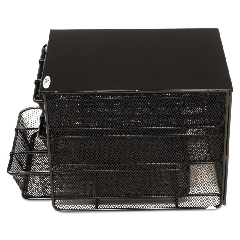 Safco Onyx 3 Drawer Hospitality Organizer in Black - Image 8