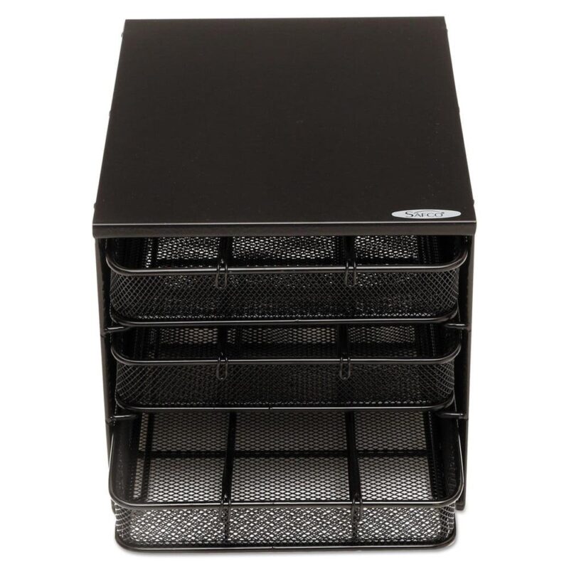 Safco Onyx 3 Drawer Hospitality Organizer in Black - Image 2