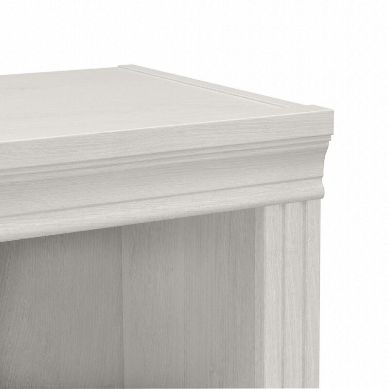 Saratoga Tall 5 Shelf Bookcase in Linen White Oak - Engineered Wood - Image 2