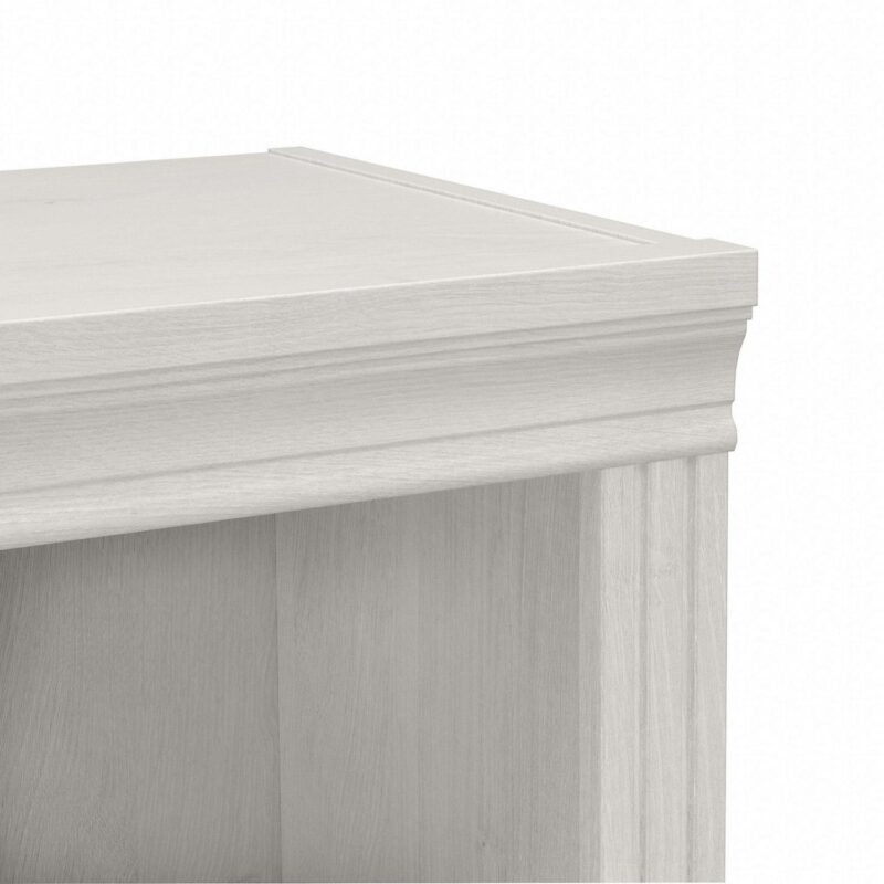 Saratoga Tall 5 Shelf Bookcase in Linen White Oak - Engineered Wood - Image 6
