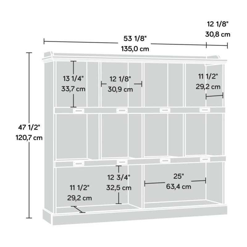 Sauder Barrister Lane Bookcase, Iron Oak Finish - Image 9