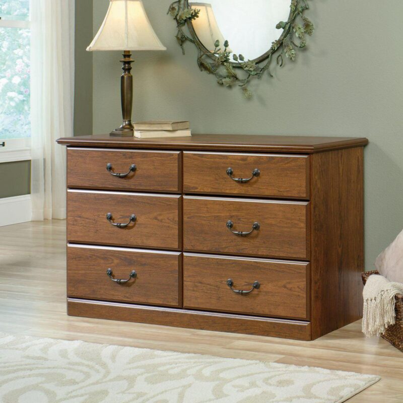 Sauder Orchard Hills 6 Drawer Dresser, Carolina Oak finish - Image 3
