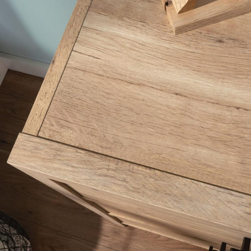 Sauder Pacific View 6-Drawer Bedroom Dresser, Prime Oak Finish - Image 6